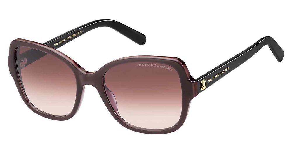 Marc Jacobs MARC 555/S square sunglasses in Grey Burgundy/Burgundy Shaded