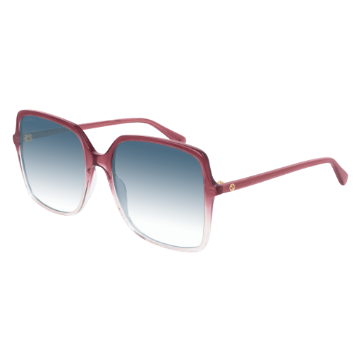 Gucci GG0544S square sunglasses in Brown Brown Violet/Nylon