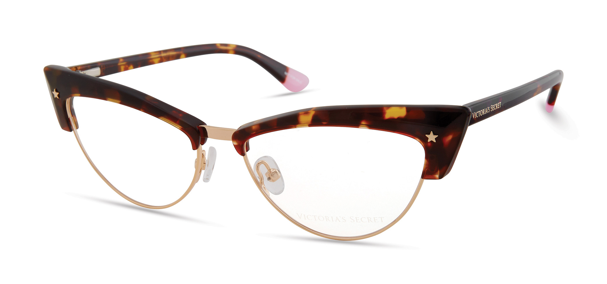 Gold/tortoise Rim W/ Gold Star On End Pieces, Tortoise Temple