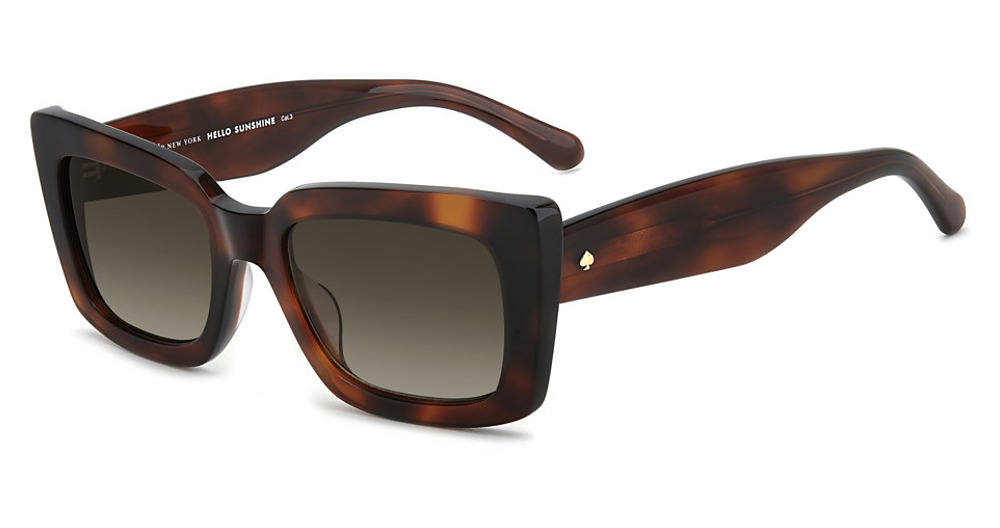 Kate Spade KS CAILIN 2/S rectangle sunglasses in Havana/Brown Shaded
