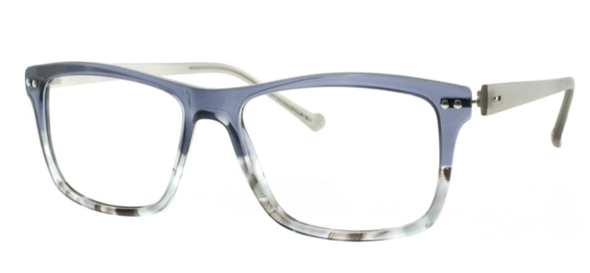 iGreen IGV04.61 square eyeglasses in Top Grey/Light Grey Havana