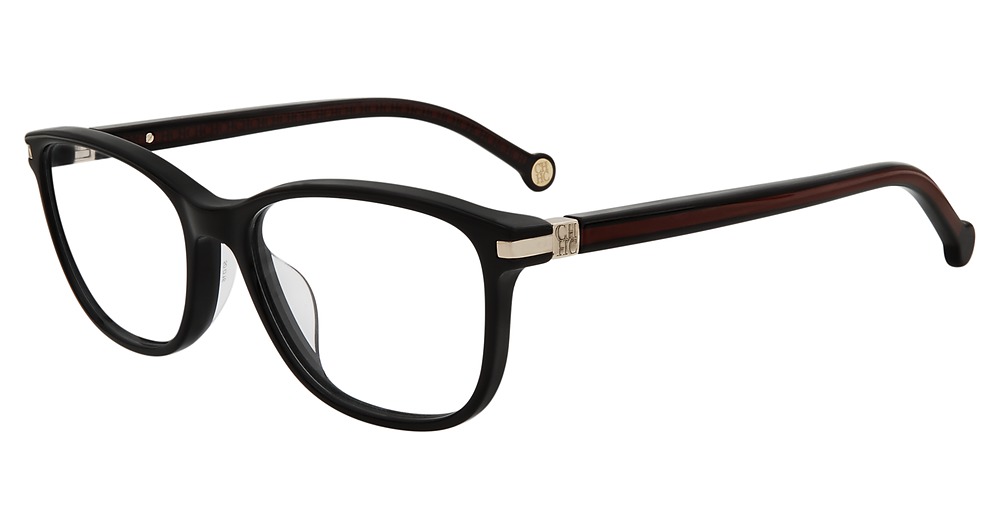 Carolina Herrera VHE774K rectangle eyeglasses in Black 0700