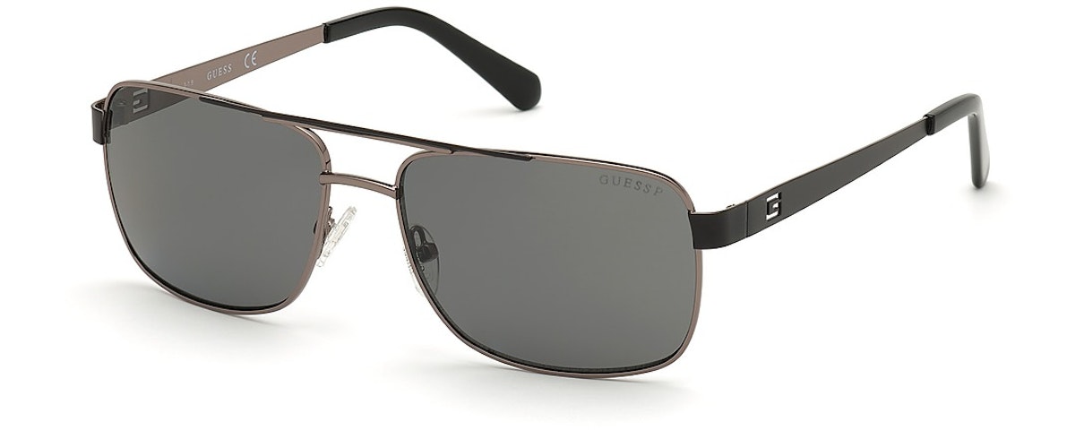 shiny gunmetal / smoke polarized