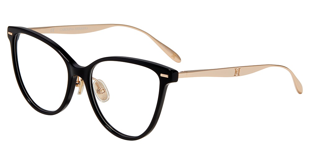 Carolina Herrera VHN602M cateye eyeglasses in Black 0700