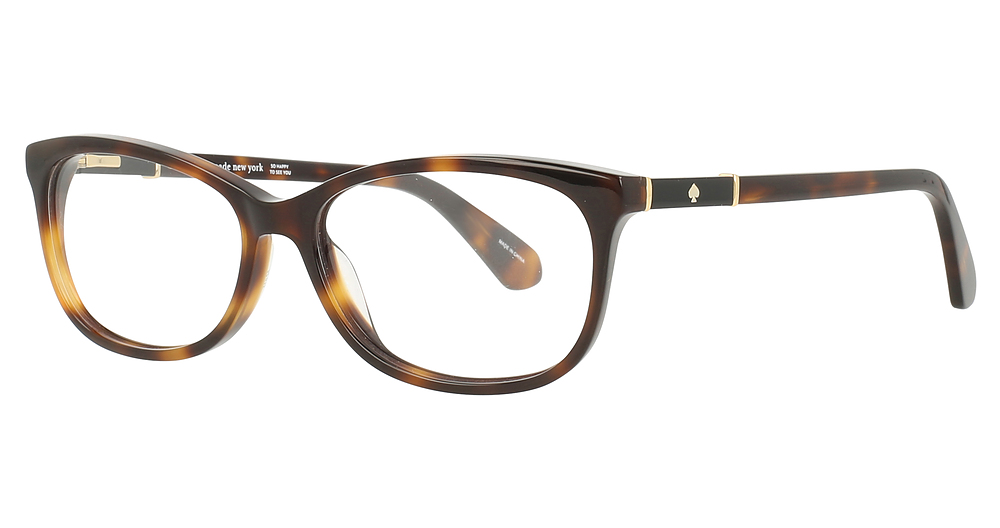 Kate Spade Kaileigh rectangle eyeglasses in Havana
