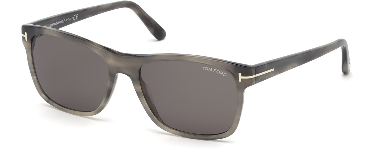 Shiny Mixed Grey Havana/ Green Lenses