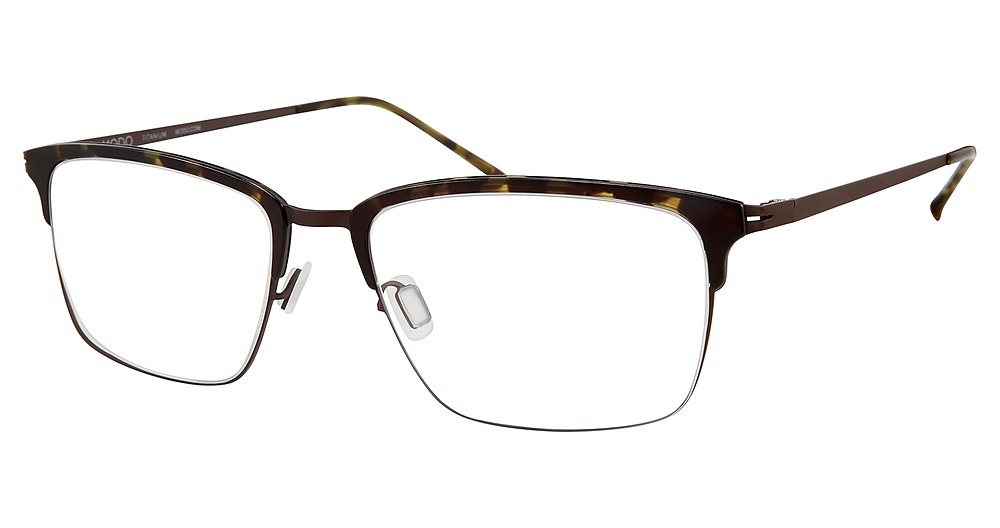 Modo 4091 rectangle eyeglasses in Green Tortoise