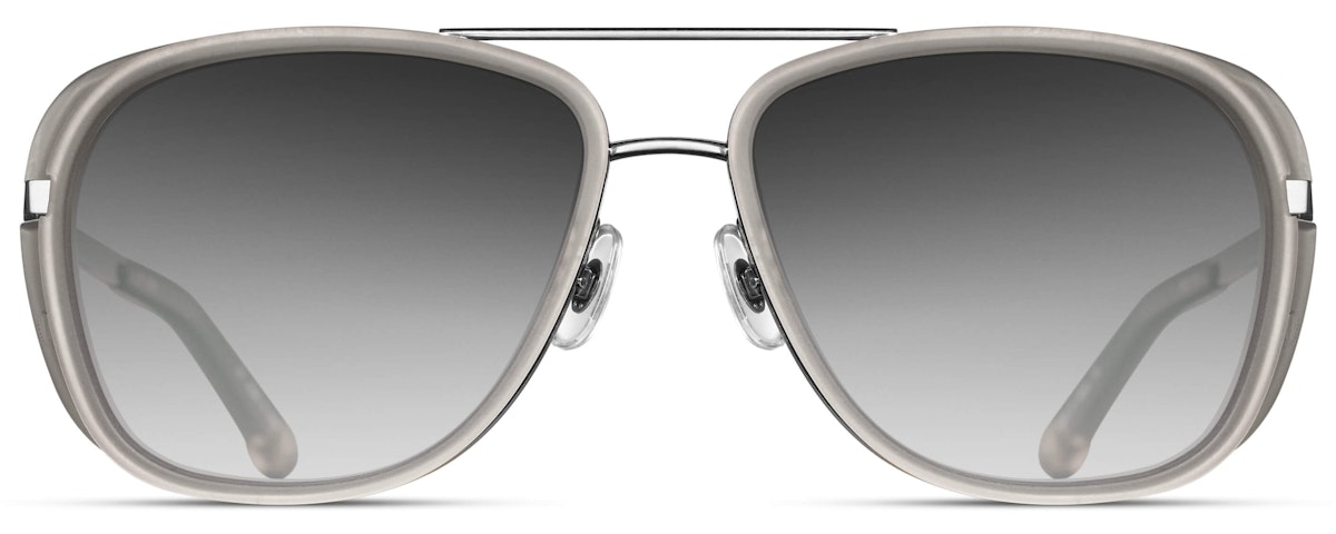 Brushed Silver - Matte Grey Crystal