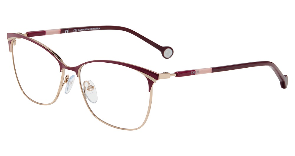 Carolina Herrera VHE154K cateye eyeglasses in Burgundy 0 H60