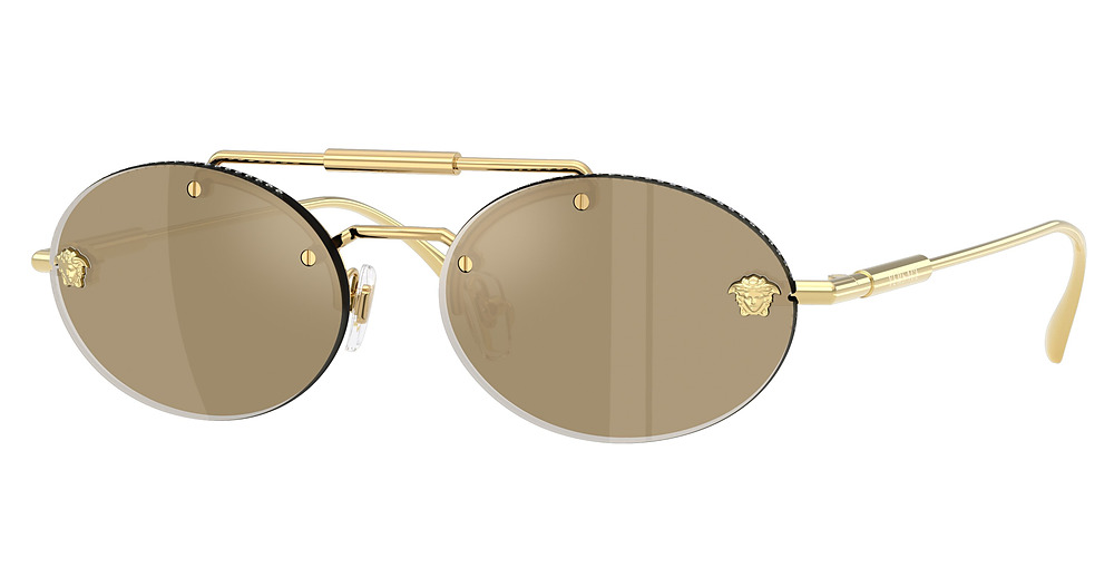 GOLD PLATED / CLEAR MIRROR REAL YELLOW GOLD