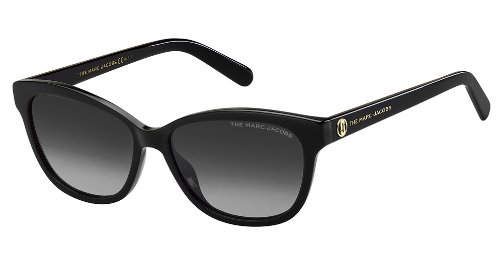 Marc Jacobs MARC 529/S rectangle sunglasses in Black Gold B/Grey Shaded Polarized