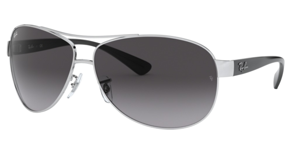 Ray-Ban RB3386 RB3386 aviator sunglasses in Silver/Light Grey Gradient Dark Grey