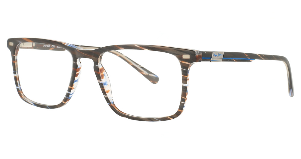 Brown/Blue Striated