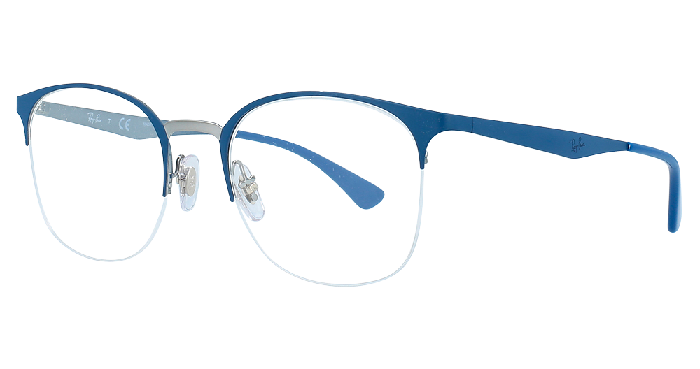 Ray-Ban RX6422 square eyeglasses in Gunmetal on Top Matte Bl