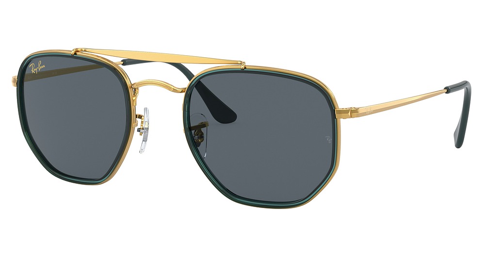 Ray-Ban RB3648M THE MARSHAL II aviator sunglasses in Legend Gold/Blue