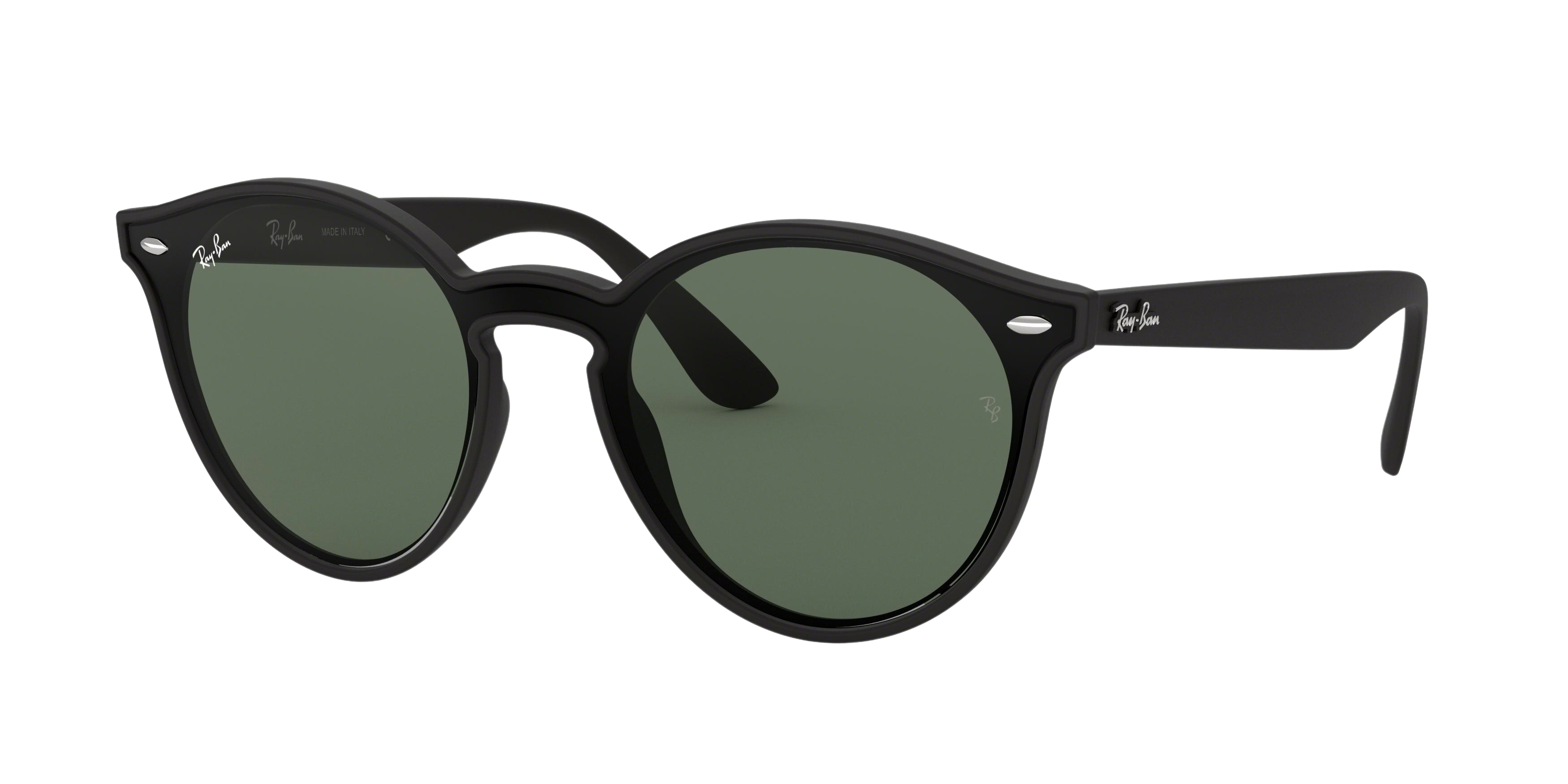 Ray-Ban RB4380N round sunglasses in Matte Black