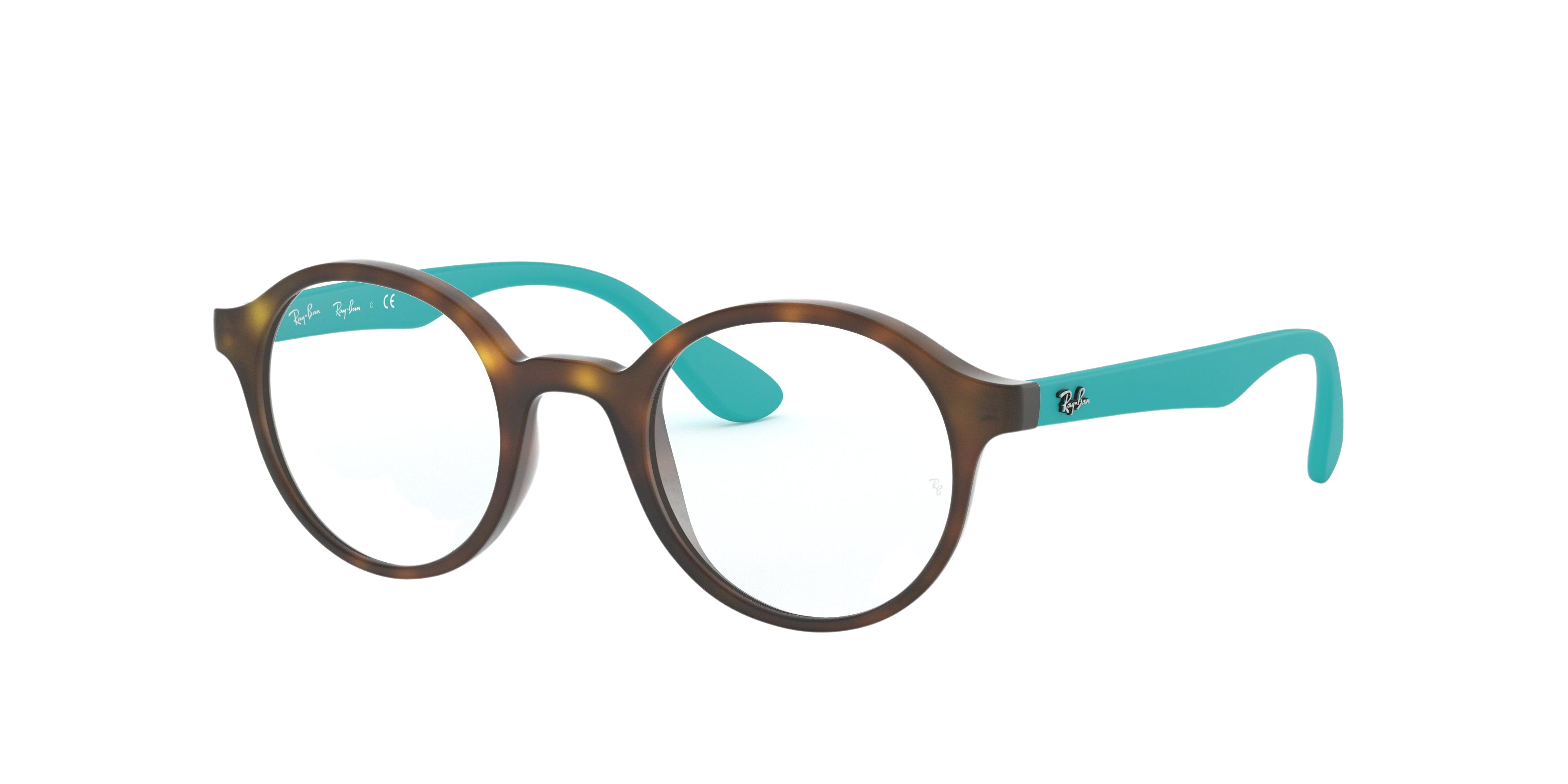 Ray-Ban RY1561 round eyeglasses in Matte Havana