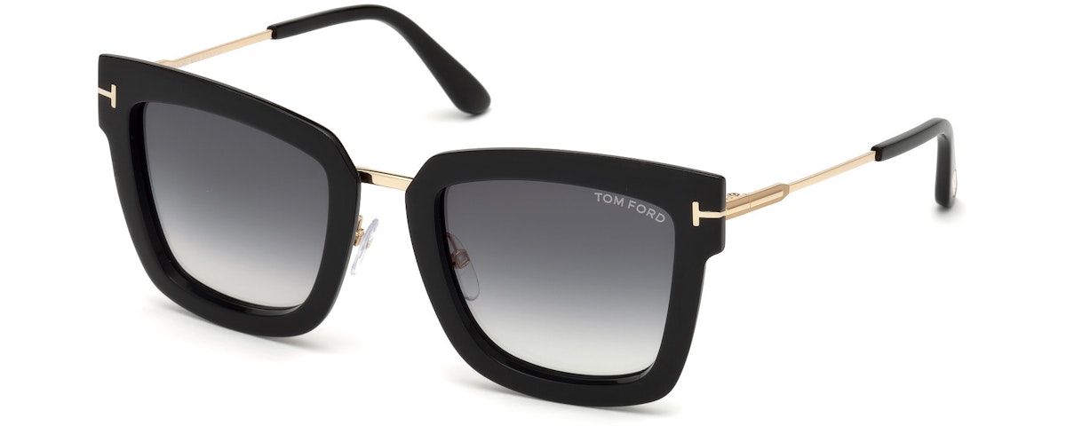 Shiny Black, Rose Gold/ Gradient Smoke Lenses