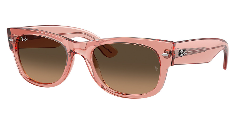 TRANSPARENT PINK / LIGHT BROWN GRADIENT BLACK