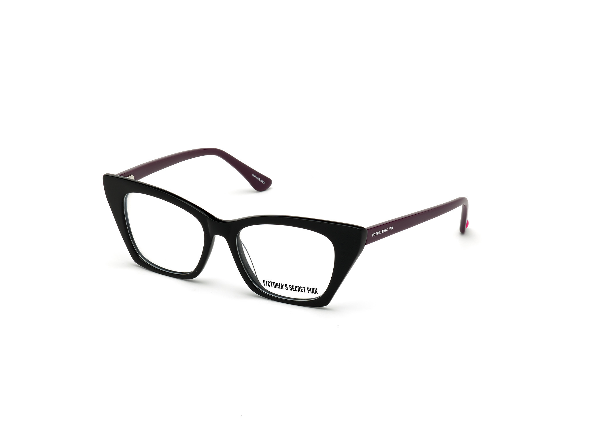 Black W/ Heart Temple In Purple