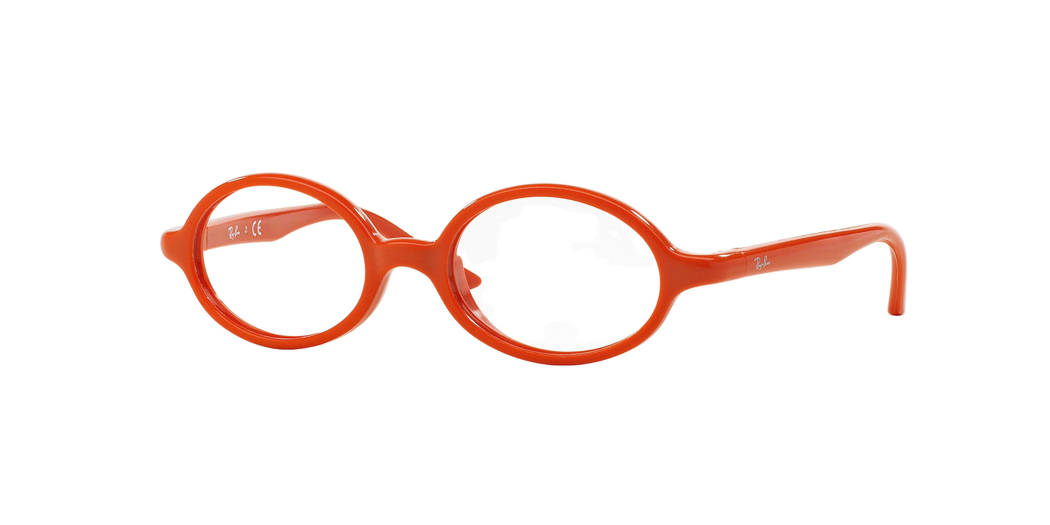 Ray-Ban RY1545 round eyeglasses in Orange on Rubber Orange