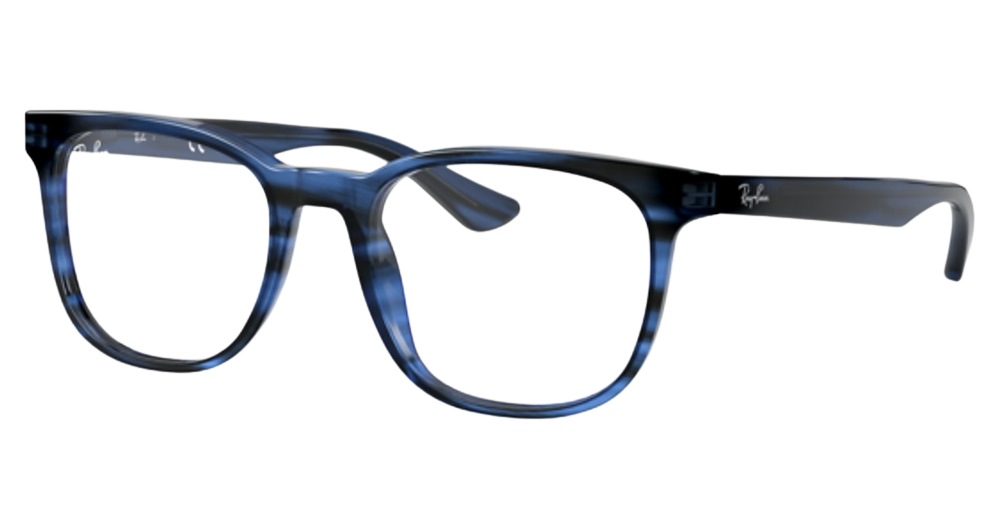 Ray-Ban RX5369 square eyeglasses in Striped Blue