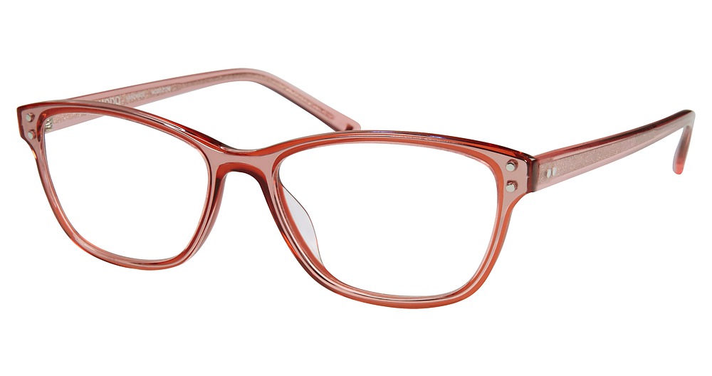 Modo 6606 round eyeglasses in Pink/Burgundy