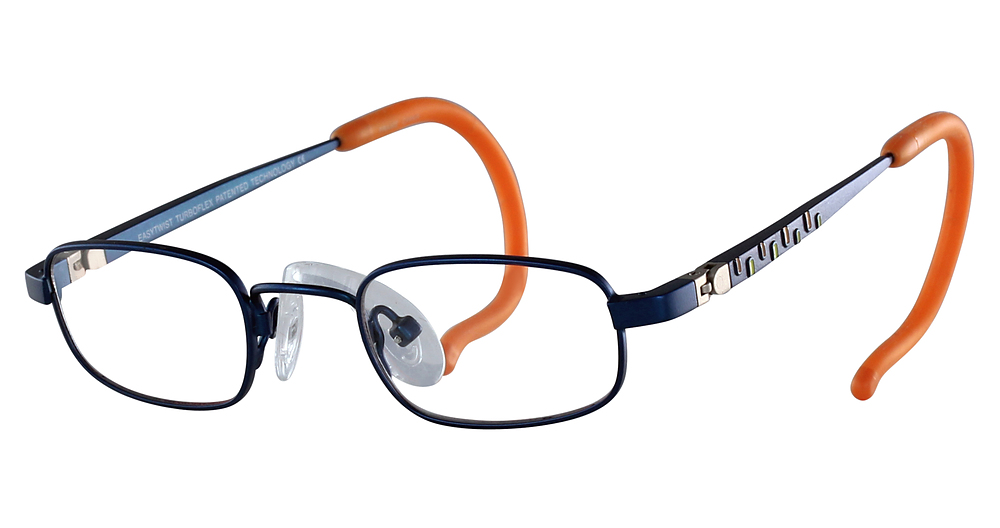 Matte Royal Blue & Orange & Yellow With Orange Cable