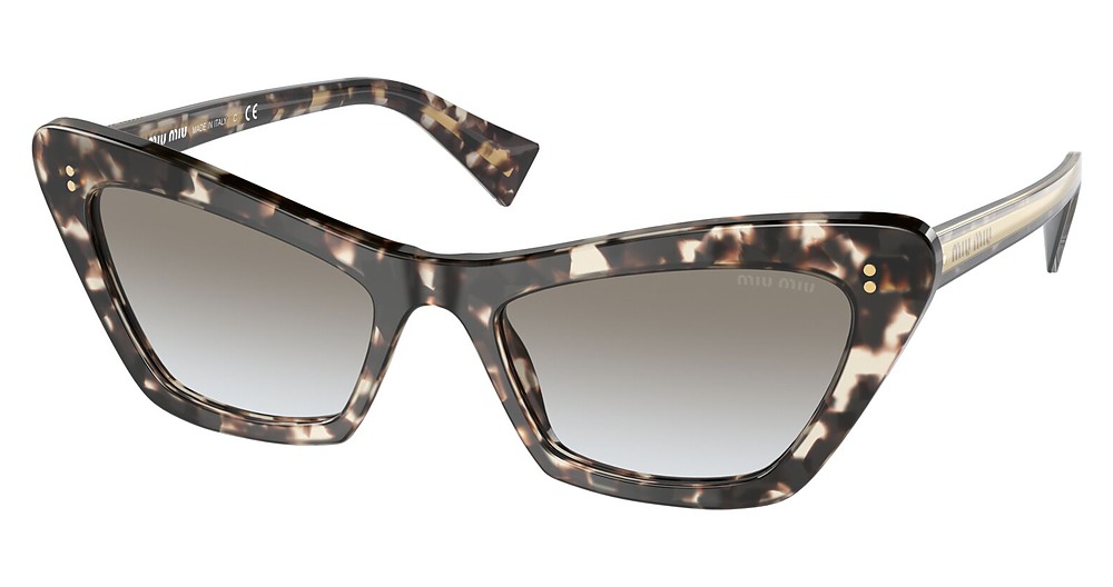 Miu Miu MU 03XS cateye sunglasses in Havana/Grey Gradient