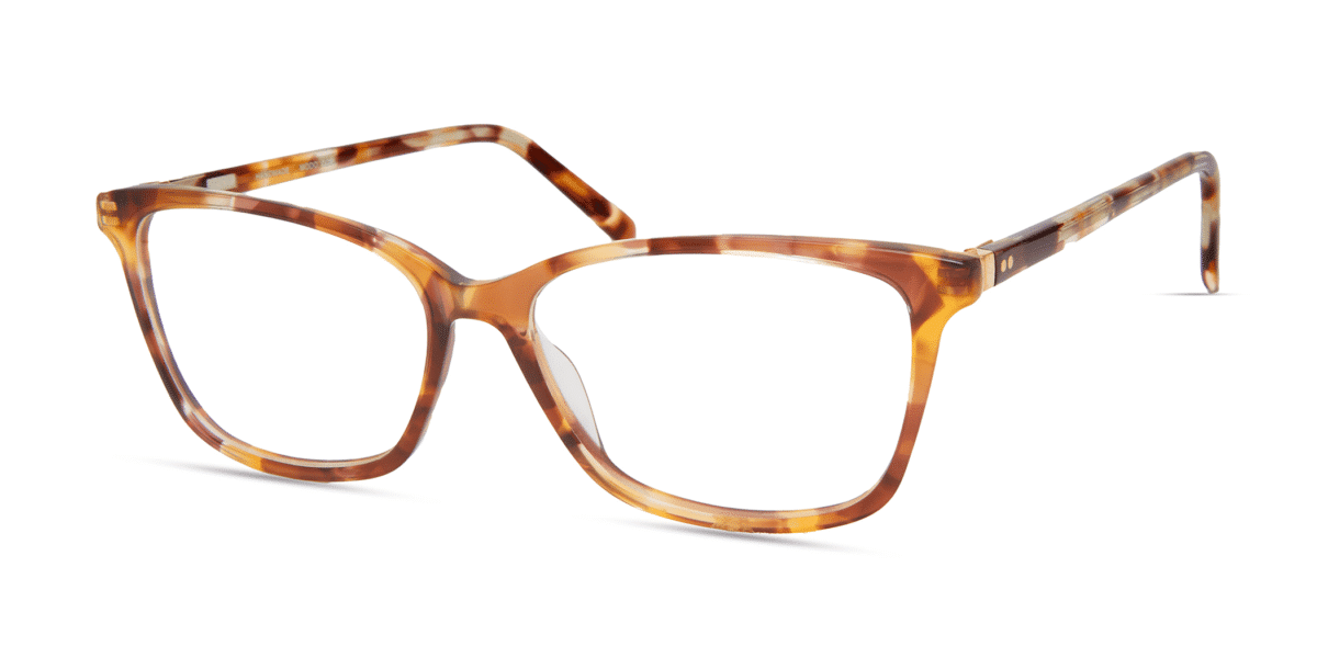 Modo 6544 round eyeglasses in Brown Yellow Tort