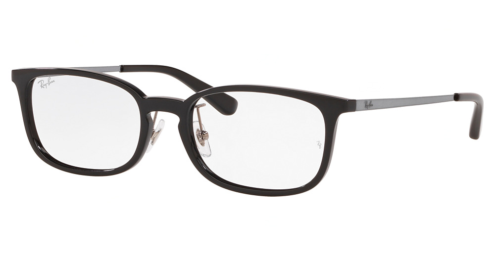 Ray-Ban RX7182D round eyeglasses in Black