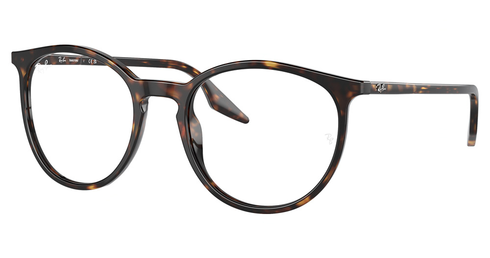 Ray-Ban RB2204 round sunglasses in Havana/Transitions 8 Green