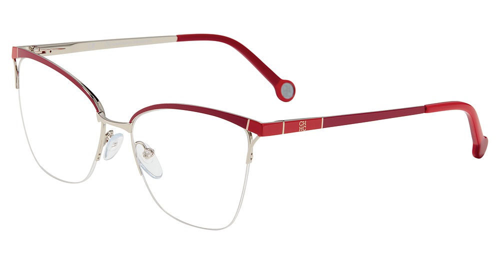 Carolina Herrera VHE155K cateye eyeglasses in Red 0 N53