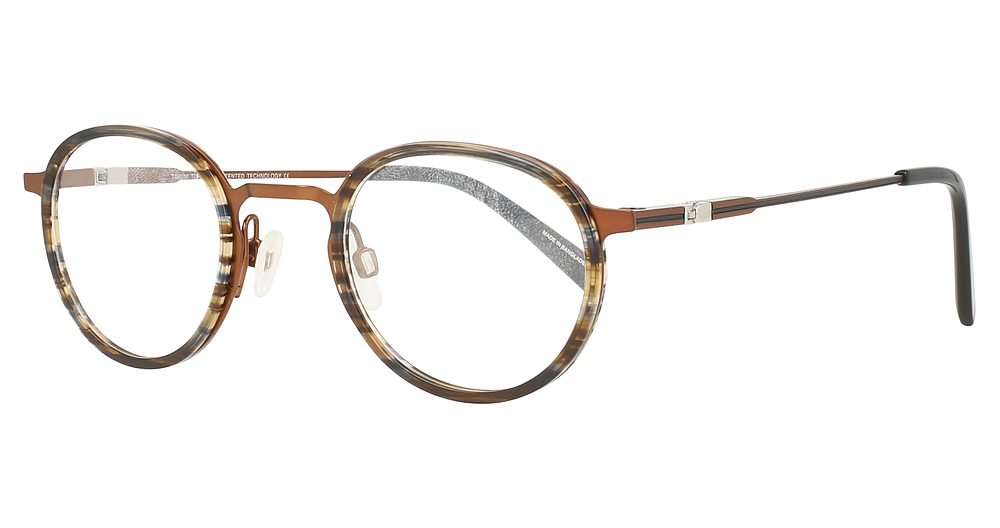 Brown Marbled & Satin Copper / Satin Copper & Dark Brown