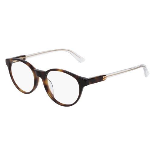 Gucci GG0487OA round sunglasses in Havana
