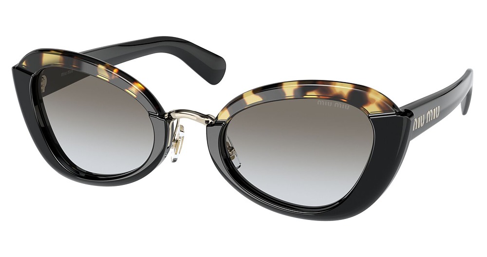 Miu Miu MU 05WS cateye sunglasses in Black/Grey Gradient