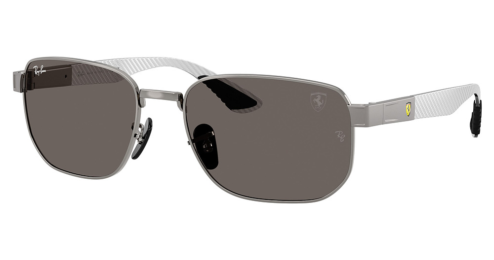 Ray-Ban RB8329M round sunglasses in Gunmetal/Dark Grey