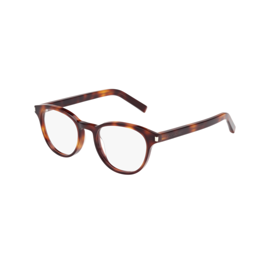 Saint Laurent CLASSIC 10 square eyeglasses in Havana