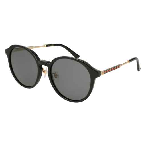 Gucci GG0205SK round sunglasses in Black