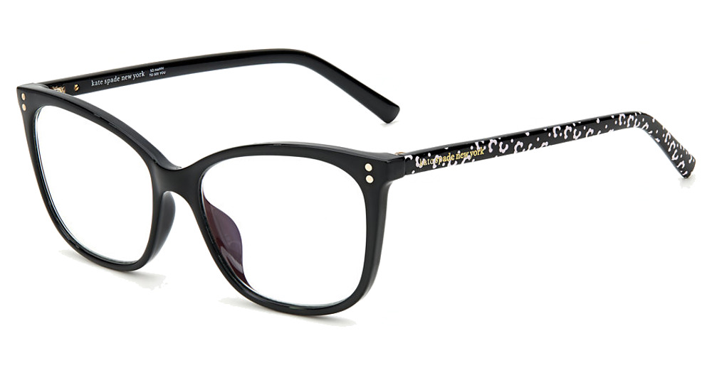 Kate Spade AUBREE/BB rectangle eyeglasses in Black