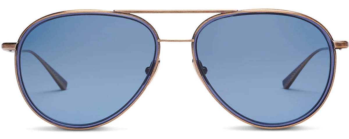 Antique Gold/Indigo Blue | Polarized Glass Denim Lens