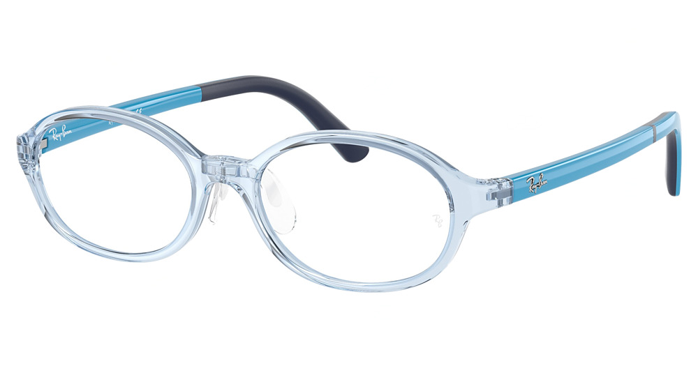 Ray-Ban RY1616D round eyeglasses in Transparent Light Blue