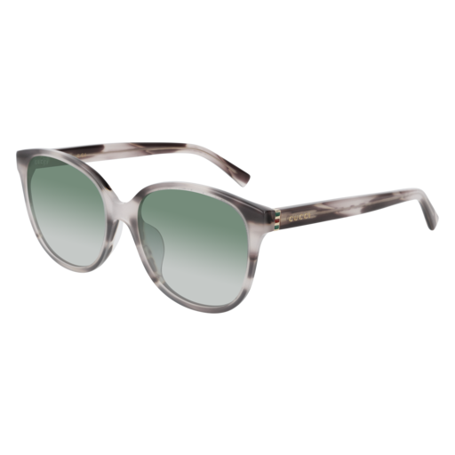Gucci GG0461SA round sunglasses in Havana