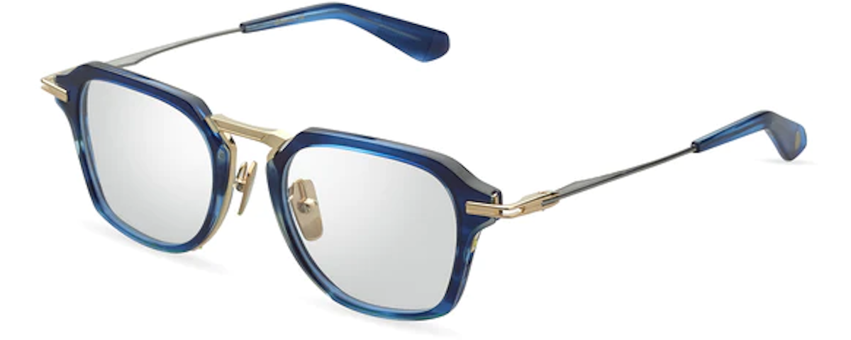 Blue Swirl - Gold - Black Palladium