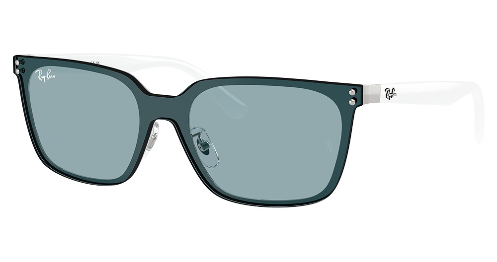 Ray-Ban RB3784D square sunglasses in Silver/Light Blue