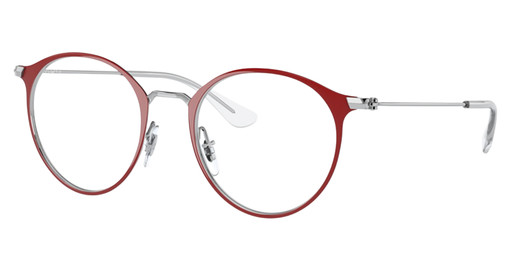 SILVER ON RED