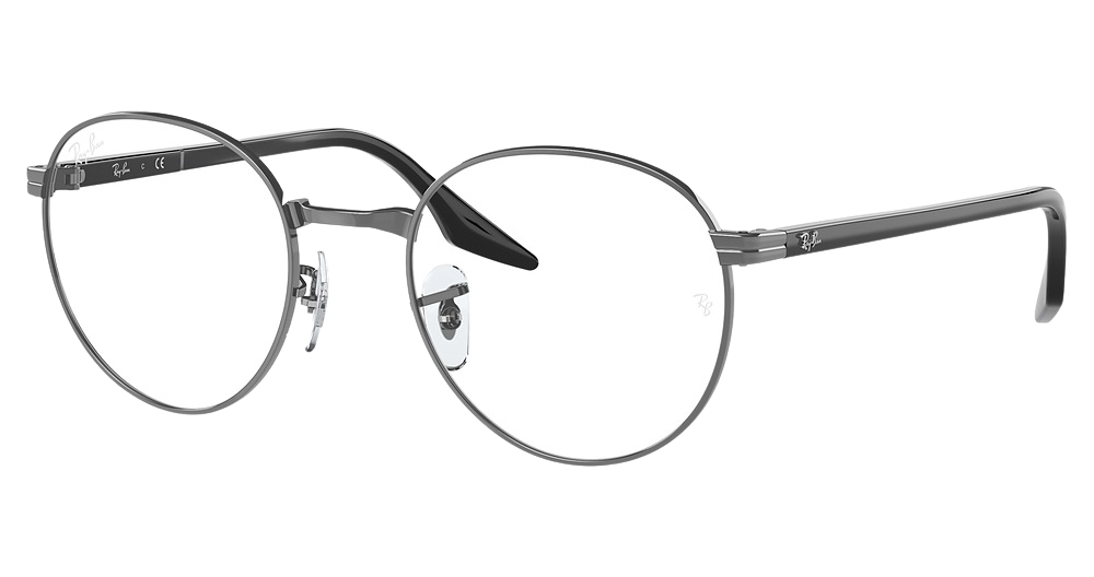 Ray-Ban RX3691V round eyeglasses in Gunmetal