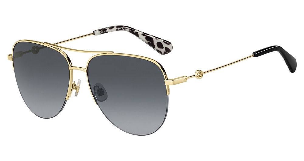 Kate Spade MAISIE/G/S aviator sunglasses in Black/Grey Shaded