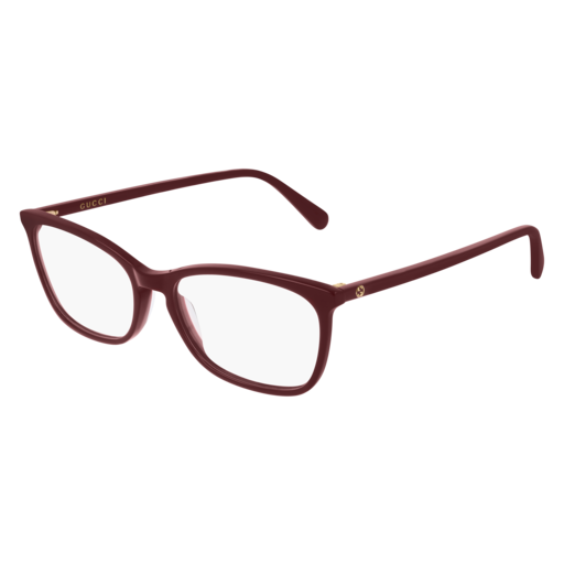 Gucci GG0548O round eyeglasses in Burgundy Burgundy Transparent