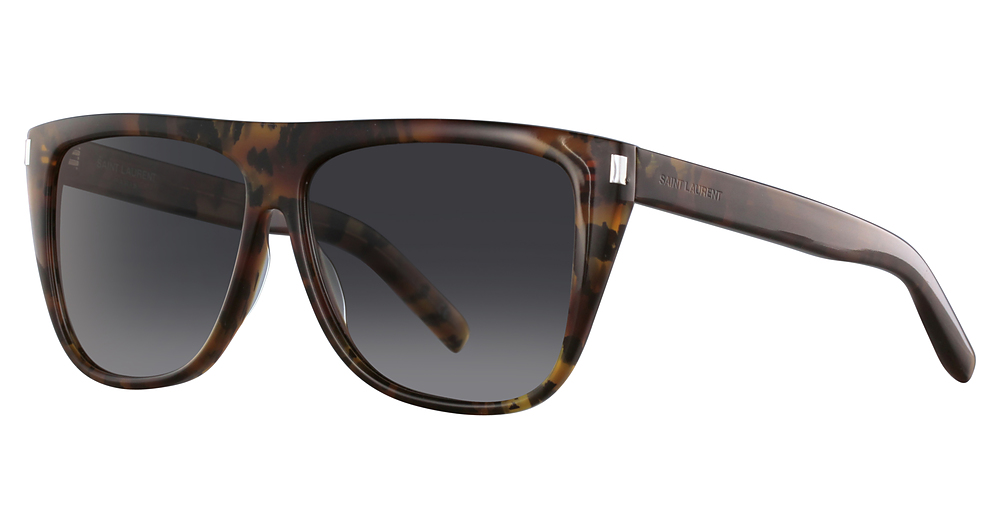 Saint Laurent SL 1 round sunglasses in Avana Avana Grey/Nylon